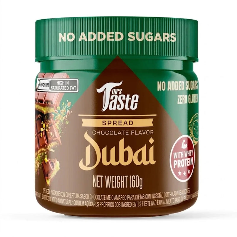 Mrs. Taste Dubai Chocolate - 5.6oz | Sugar-Free, Gluten-Free, High-Protein & CoQ10 Boost