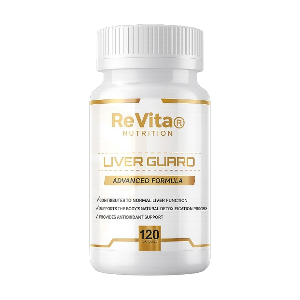 ReVita Nutrition Liver Guard 120 Caps Advanced Detox Support For Health Conscious Adults by right dose supplements