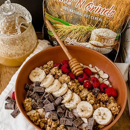 Pride Rice N Grinds Natural 100 Percent Organic White Rice Breakfast Cereal for Busy Healthy Families by PRIDE FOODS
