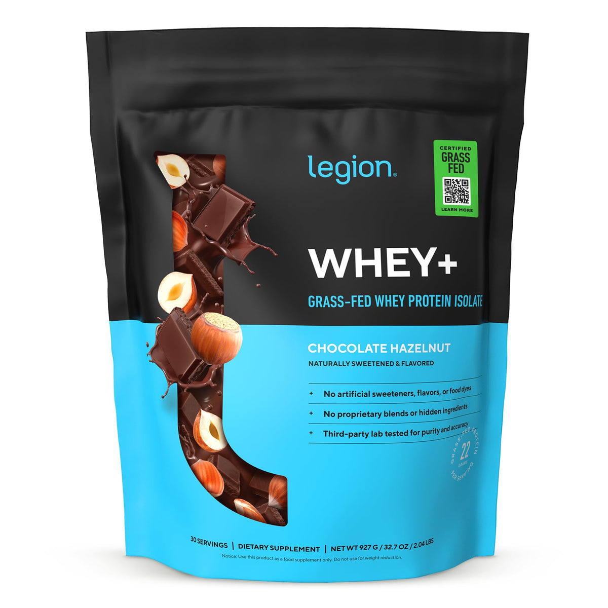 Legion Whey+ Grass-Fed Whey Protein Isolate