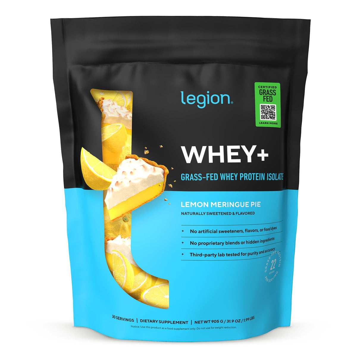 Legion Whey+ Grass-Fed Whey Protein Isolate