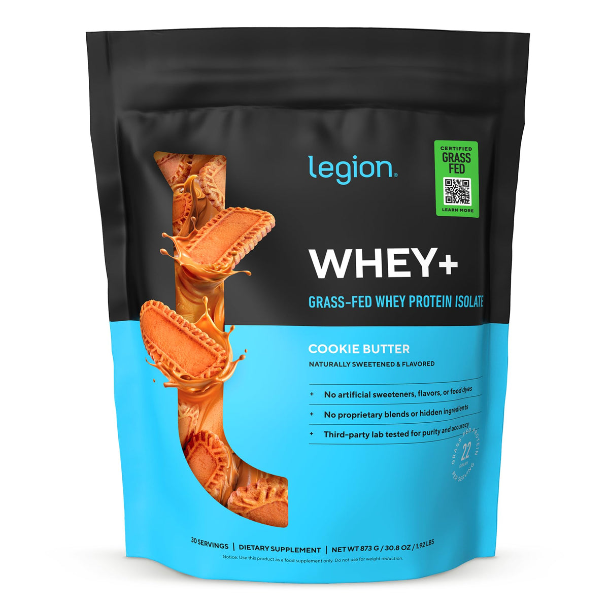 Legion Whey+ Grass-Fed Whey Protein Isolate