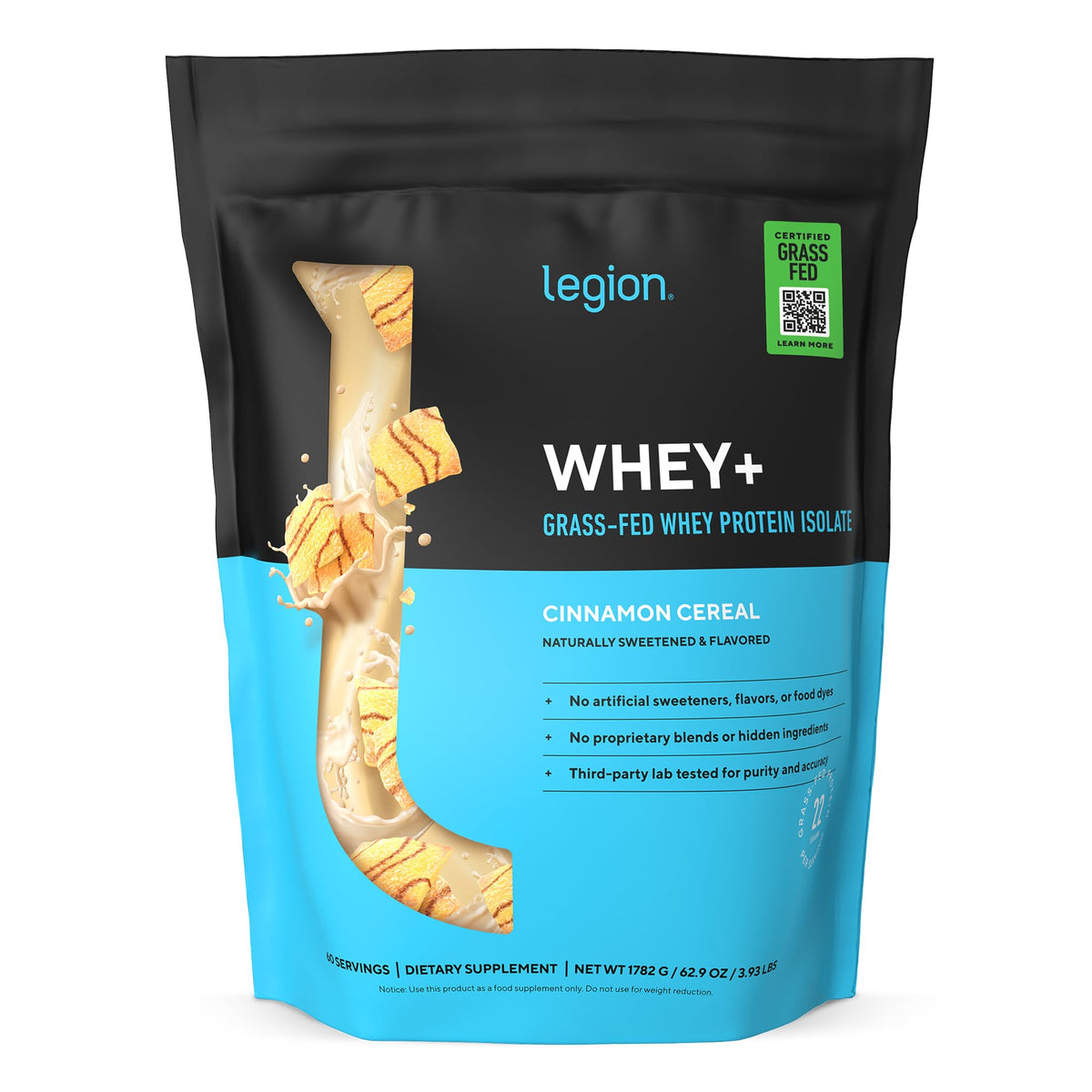 Legion Whey+ Grass-Fed Whey Protein Isolate
