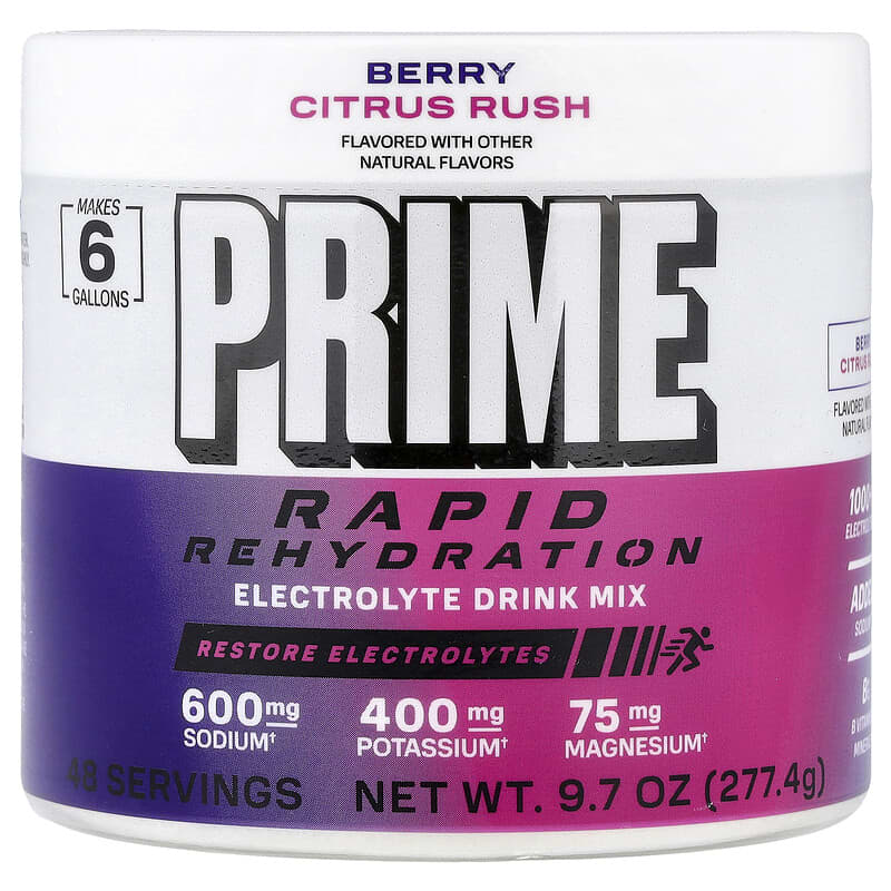 Prime Hydration, Rapid Rehydration, Electrolyte Drink Mix