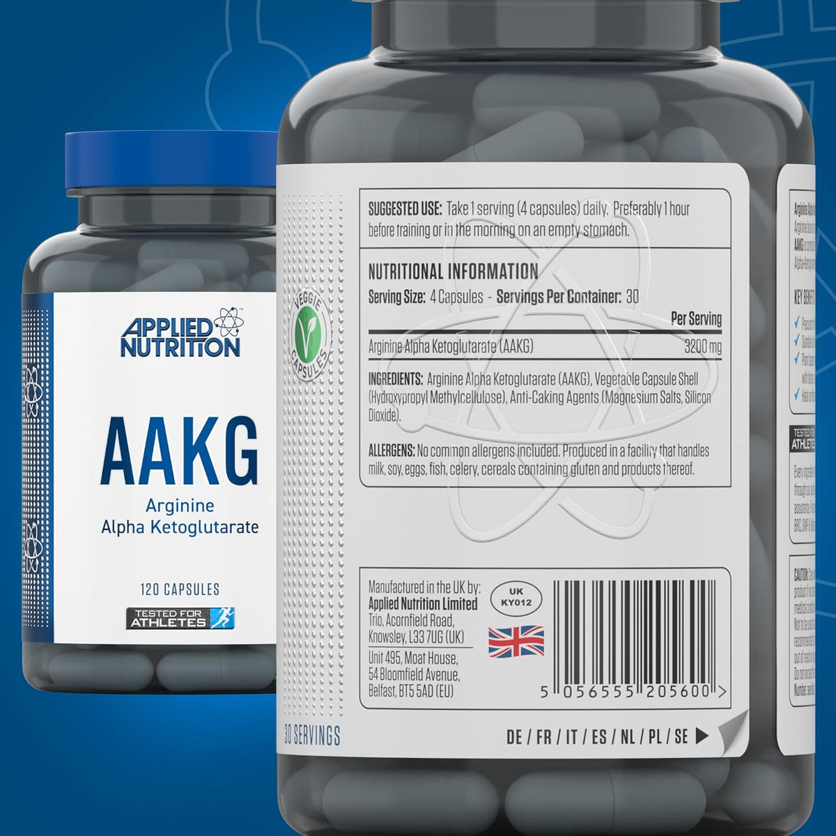 Nutrition Facts - AAKG 120 Caps