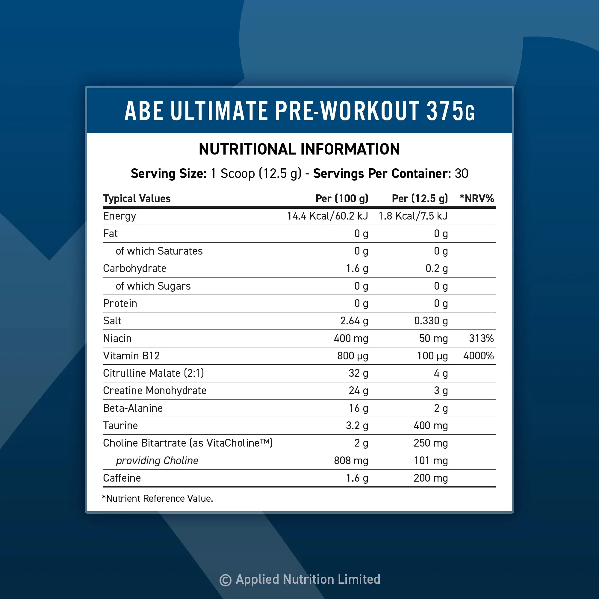 ABE - Extremely Pre-Workout Powder by APPLIED NUTRITION