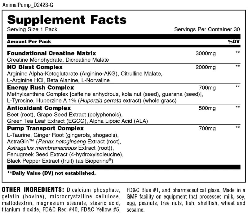 Preworkout Animal Pump