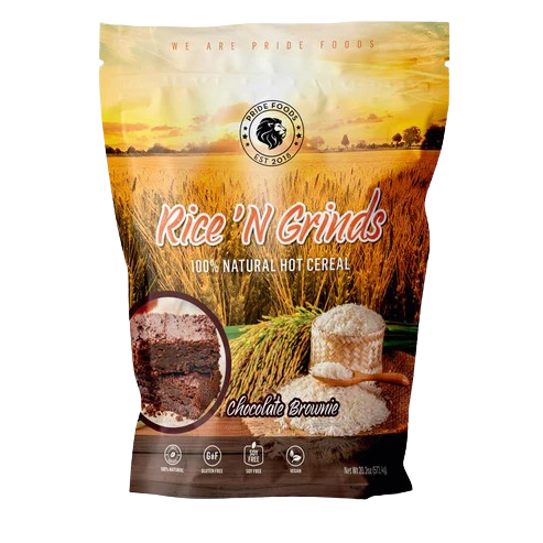Pride Rice N Grinds Natural 100 Percent Organic White Rice Breakfast Cereal for Busy Healthy Families by PRIDE FOODS