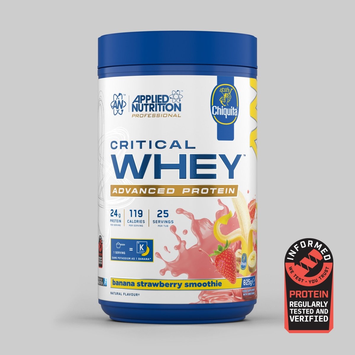 Applied Nutrition Critical Whey 825g Chiquita Banana Strawberry