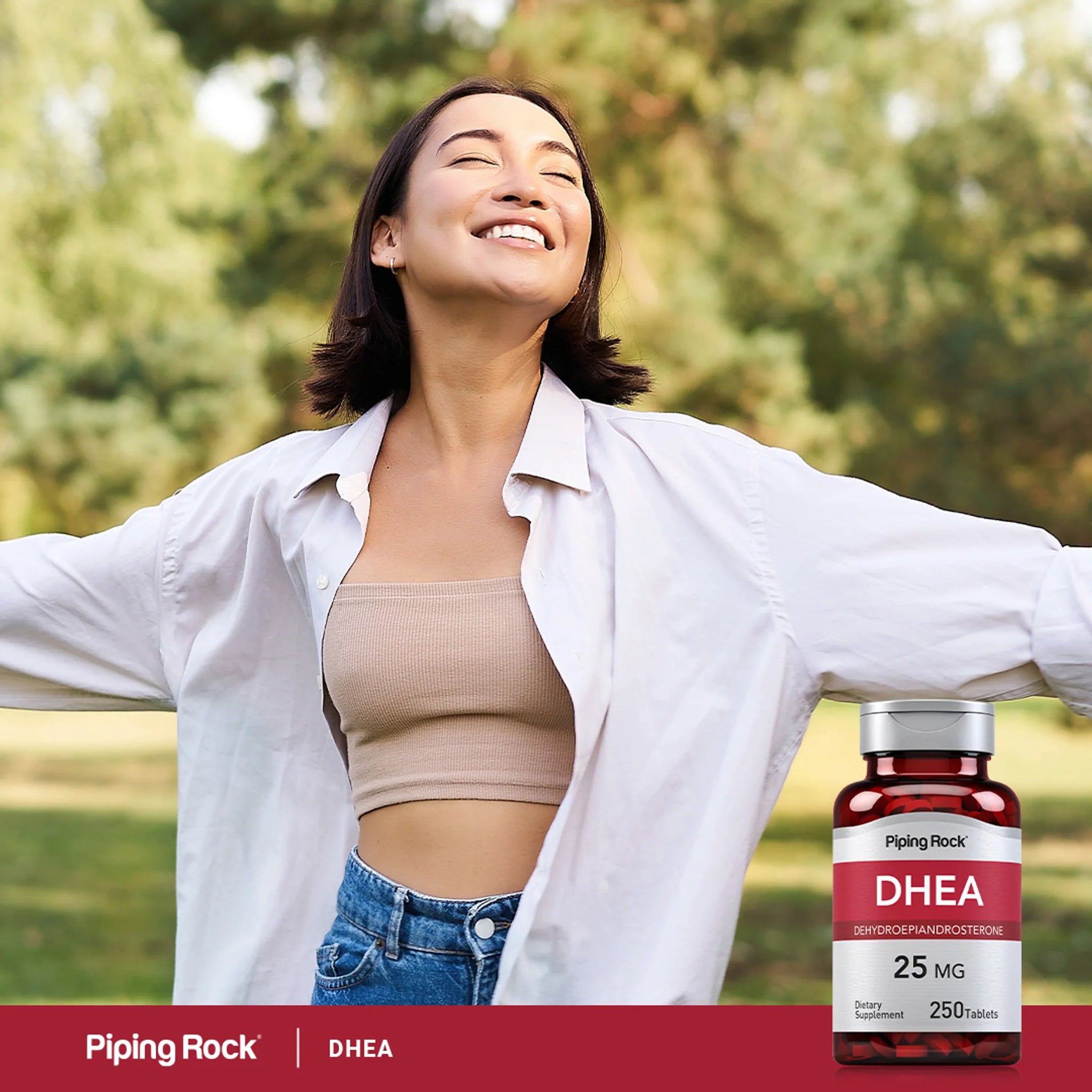 DHEA, 25 mg, 250 Tablets by piping rock