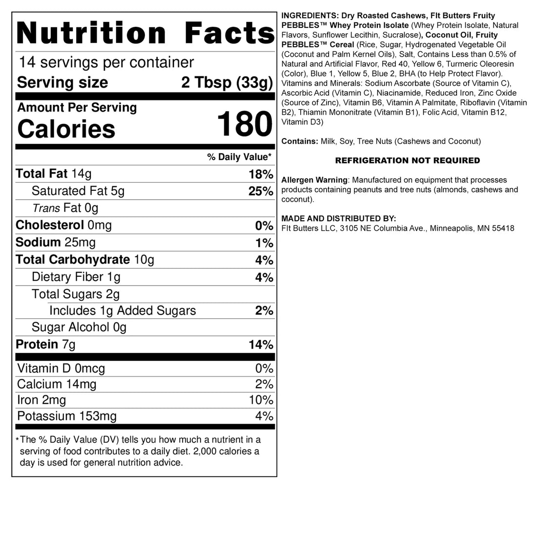 CASHEW FIT BUTTERS