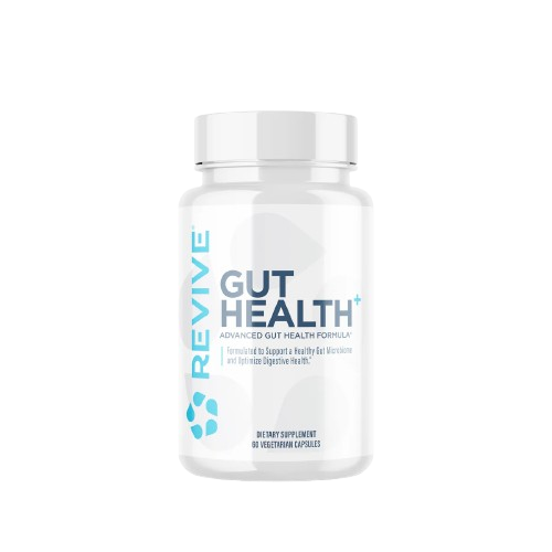 Gut Health Probiotic Prebiotic Capsules For Optimal Digestive Balance By Gut Health Plus For Adults by REVIVE MD