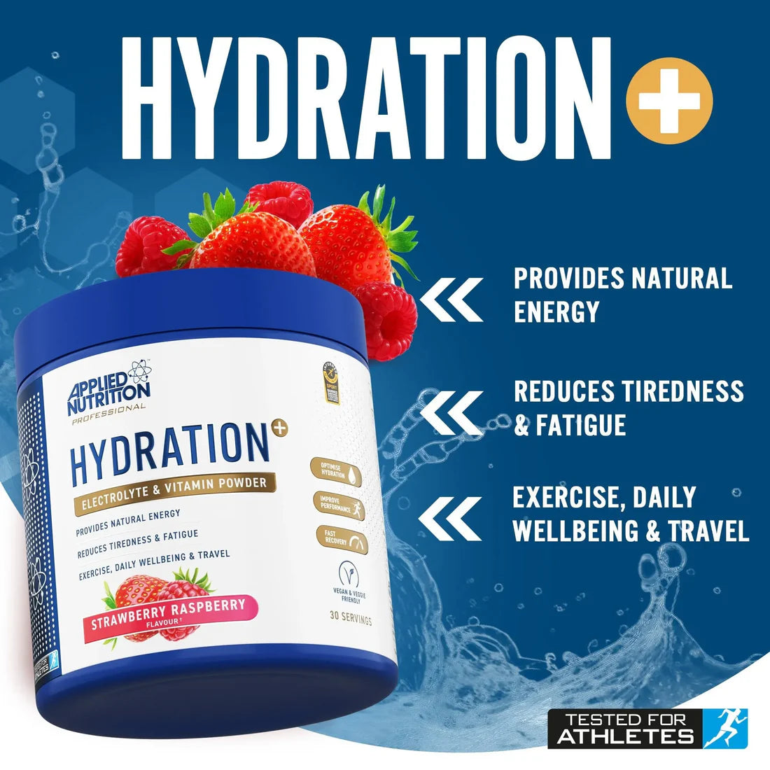 Hydration Plus Ultimate Electrolyte And Vitamin Powder For Athletes And Fitness Enthusiasts by APPLIED NUTRITION
