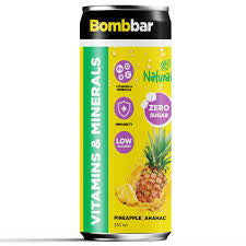 Bombbar Sparkling Drink – Pineapple Lemonade 330ml