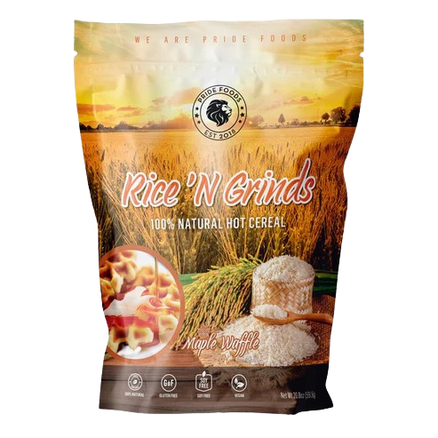 Pride Rice N Grinds Natural 100 Percent Organic White Rice Breakfast Cereal for Busy Healthy Families by PRIDE FOODS