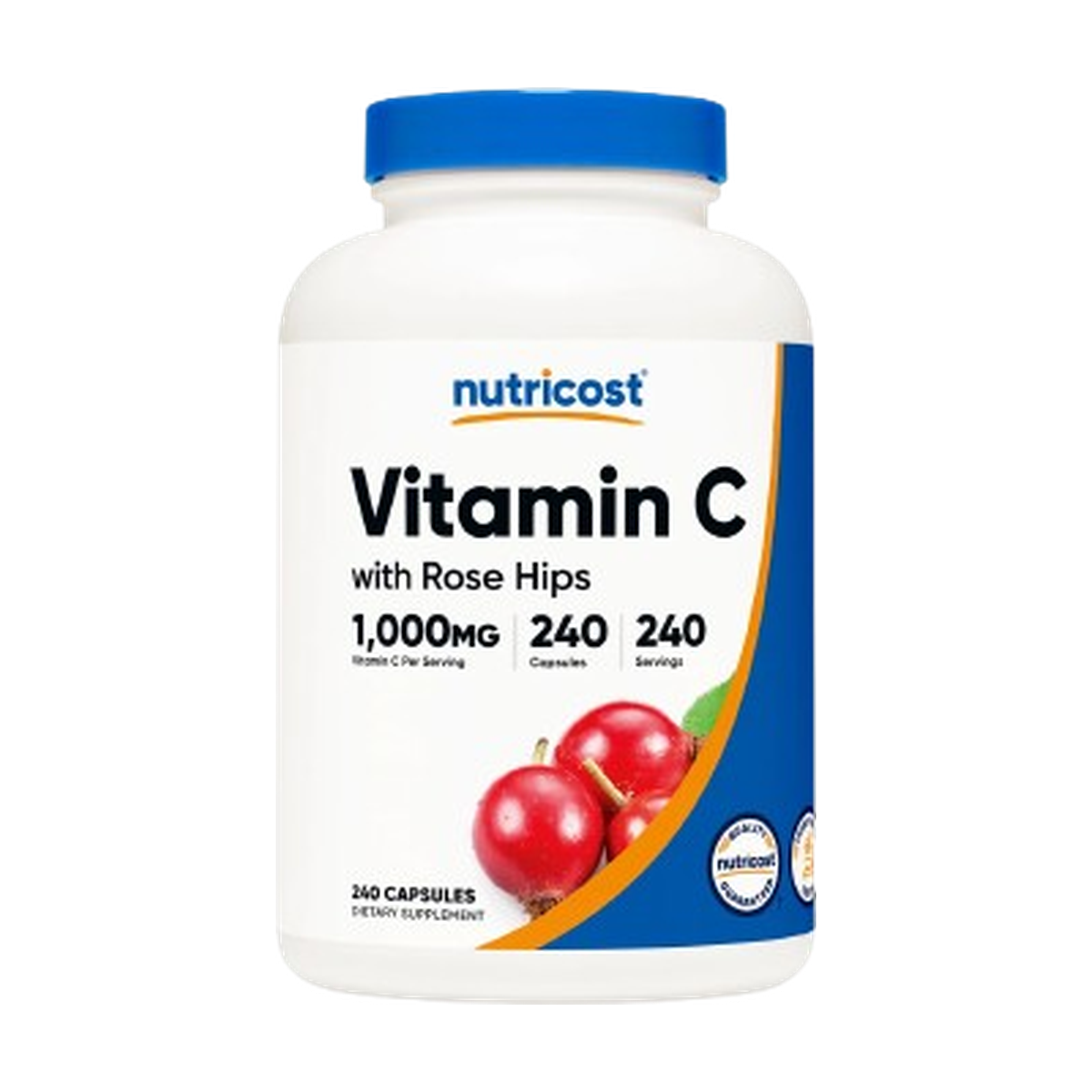 Nutricost Vitamin C with Rose Hips Capsules by NUTRICOST