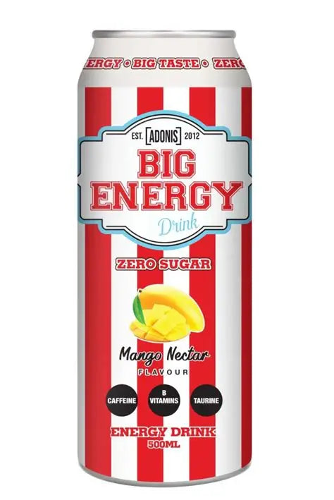 Adonis Mango Blast Zero Sugar Energy Drink For Focused Performance For Busy Professionals by ADONIS