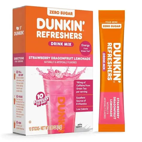 Dunkin' zero energy singles.