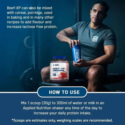 Beef Protein Isolate From BEEF-XP For Lean Muscle Growth, 27g Protein Per Serving, Athletes by APPLIED NUTRITION