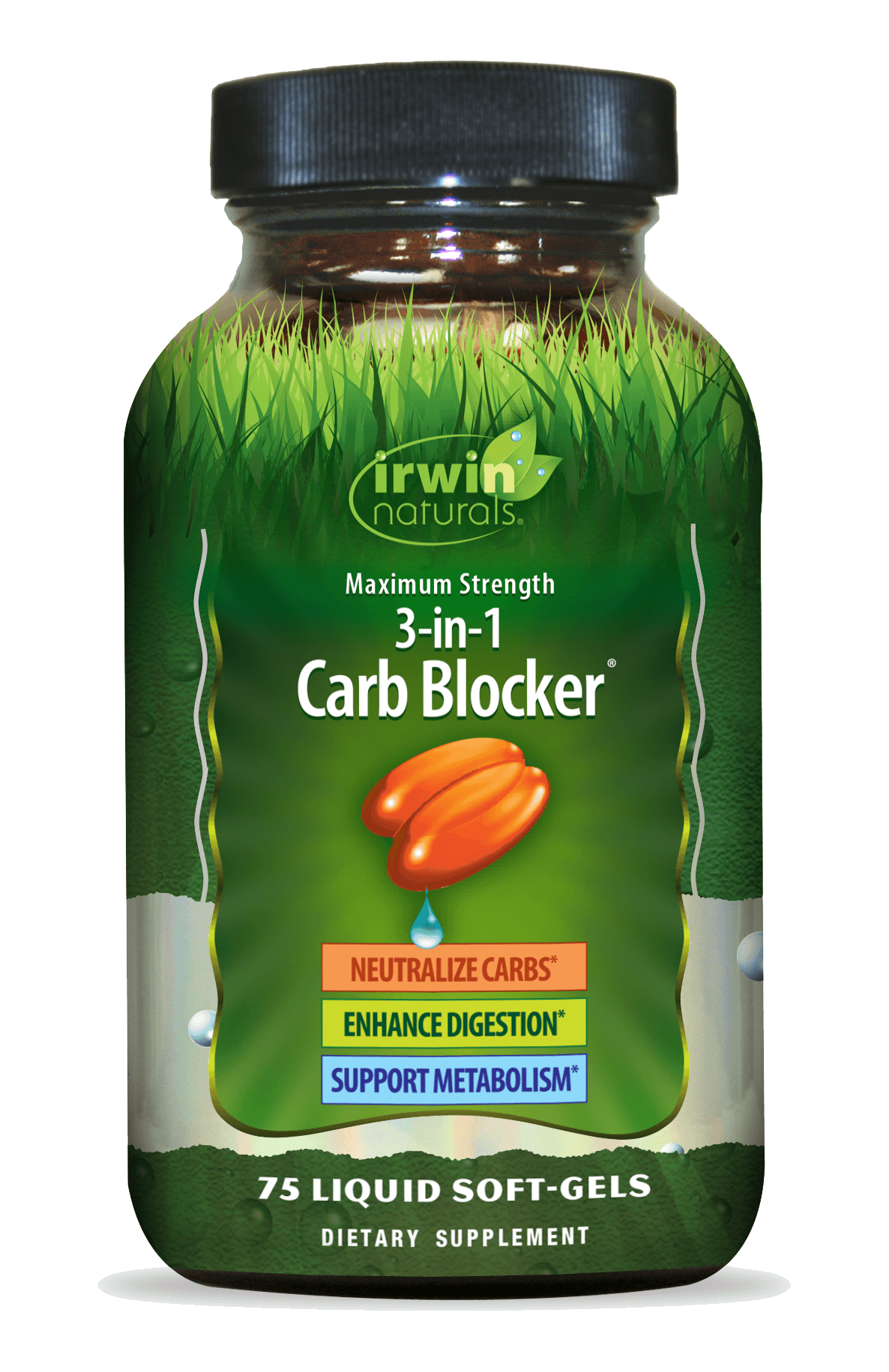 IRWIN NATURALS Maximum Strength 3-in-1 Carb Blocker by IRWIN NATURALS