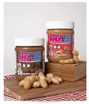 Professor Nutz Peanut Butter Healthy Creamy Spreads Original Chocolate Pistachio For Active Lifestyles by Professor Nutz