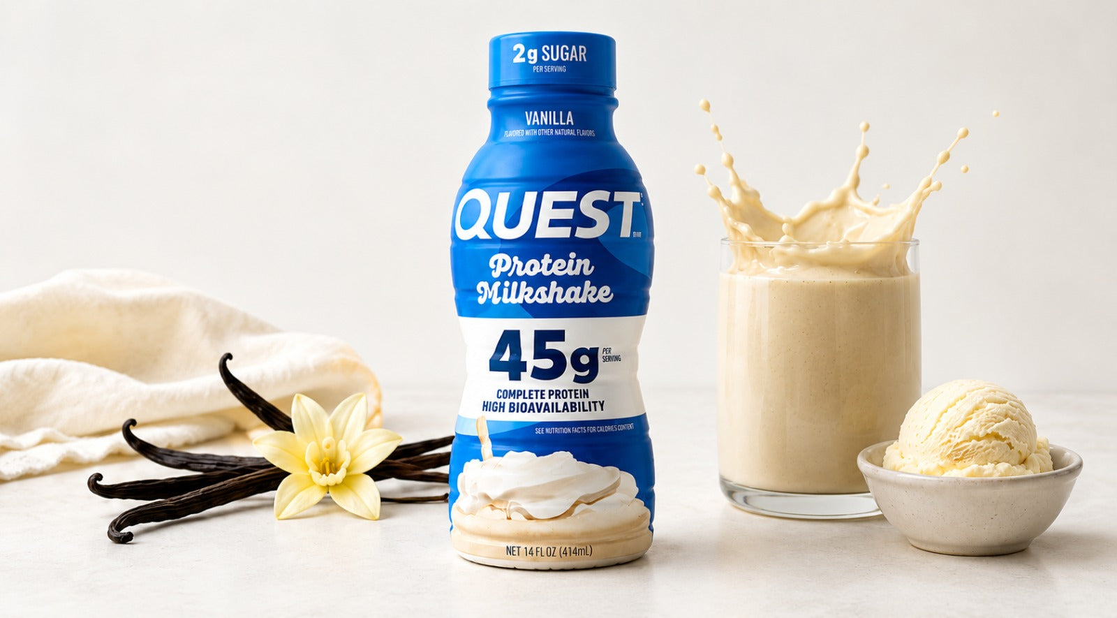 Quest Protein Milkshake – 45g Protein Product Description by QUEST NUTRITION