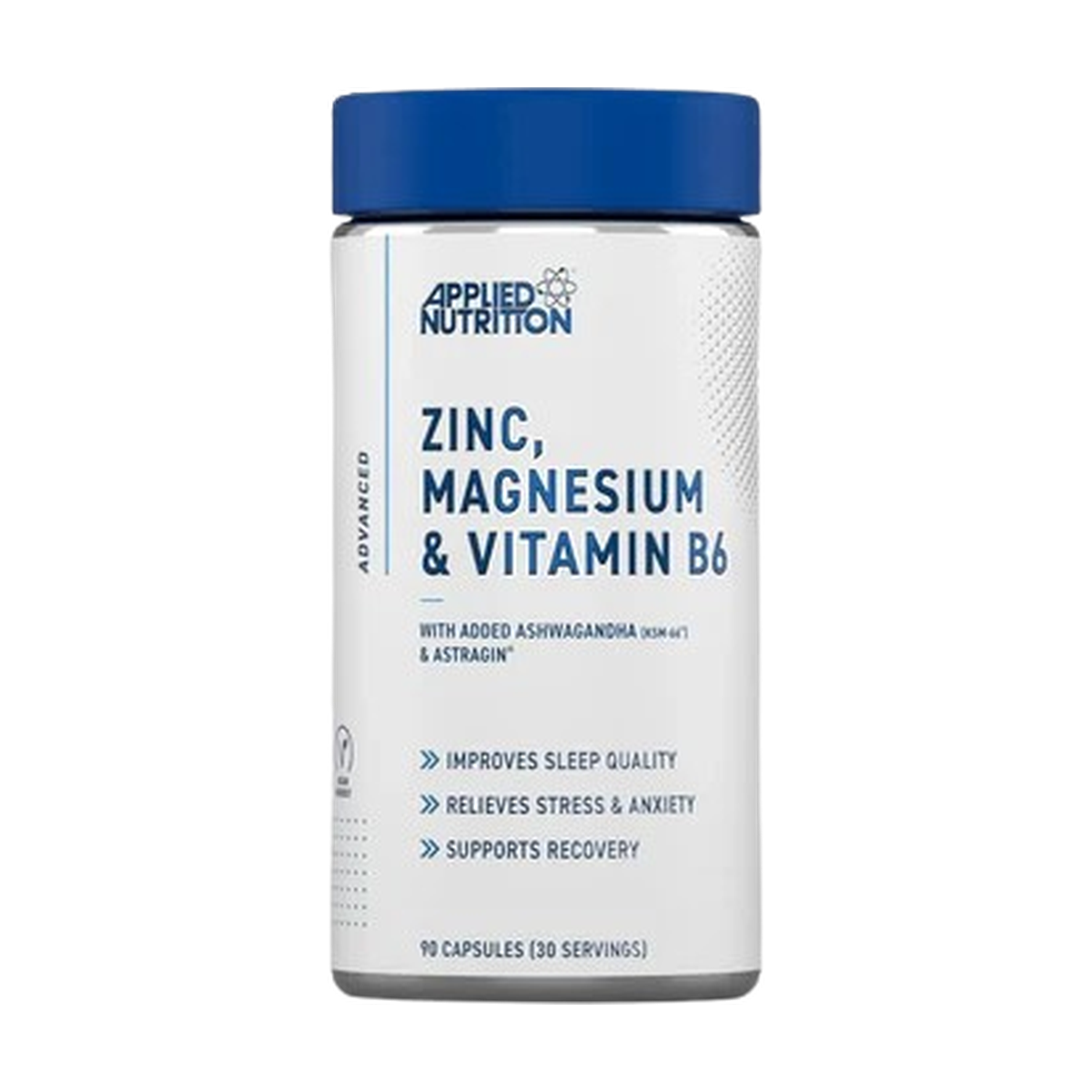 Zinc, Magnesium & Vitamin B6 Capsules With Ashwagandha (ZMA) by APPLIED NUTRITION