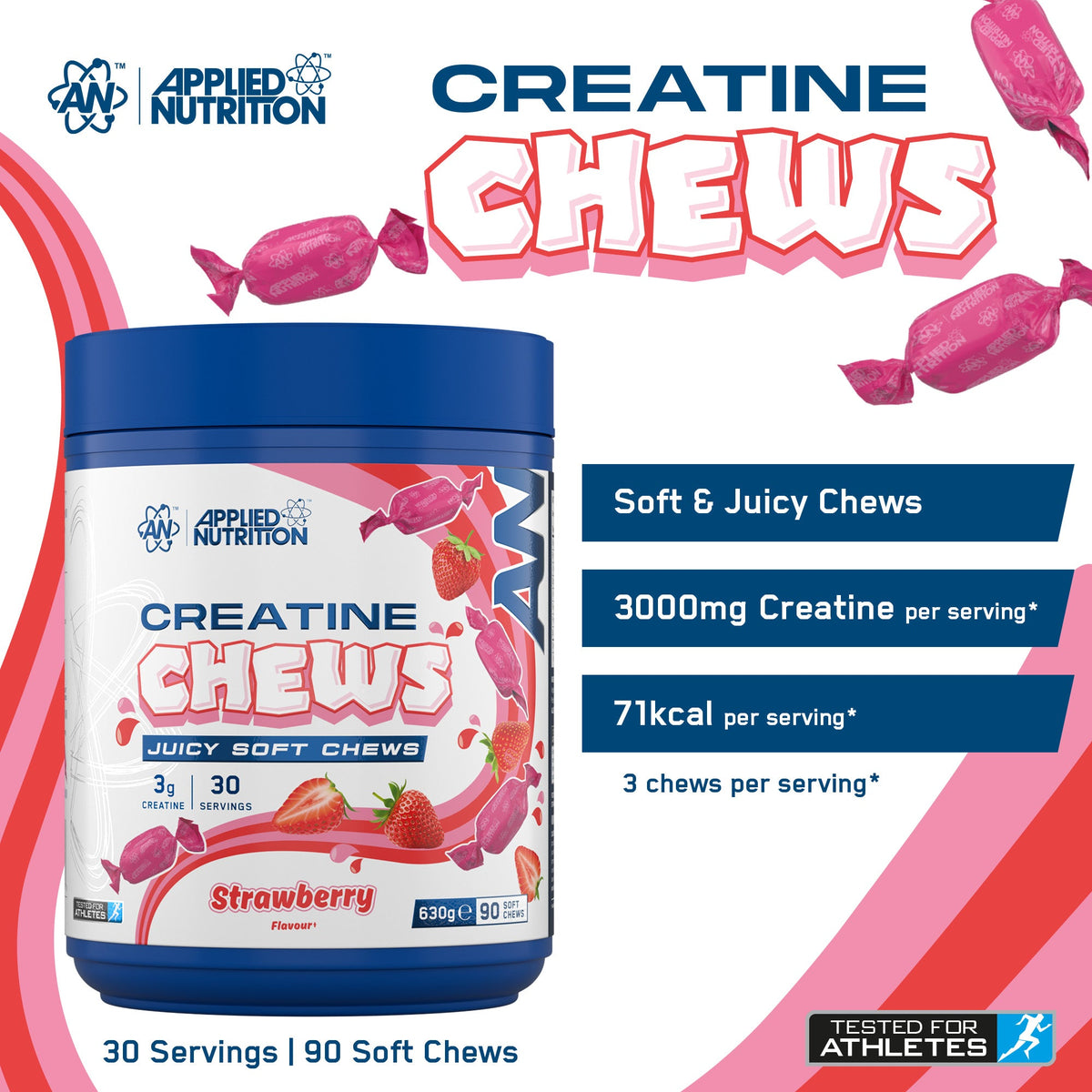 Applied Nutrition Creatine Chews - benefits