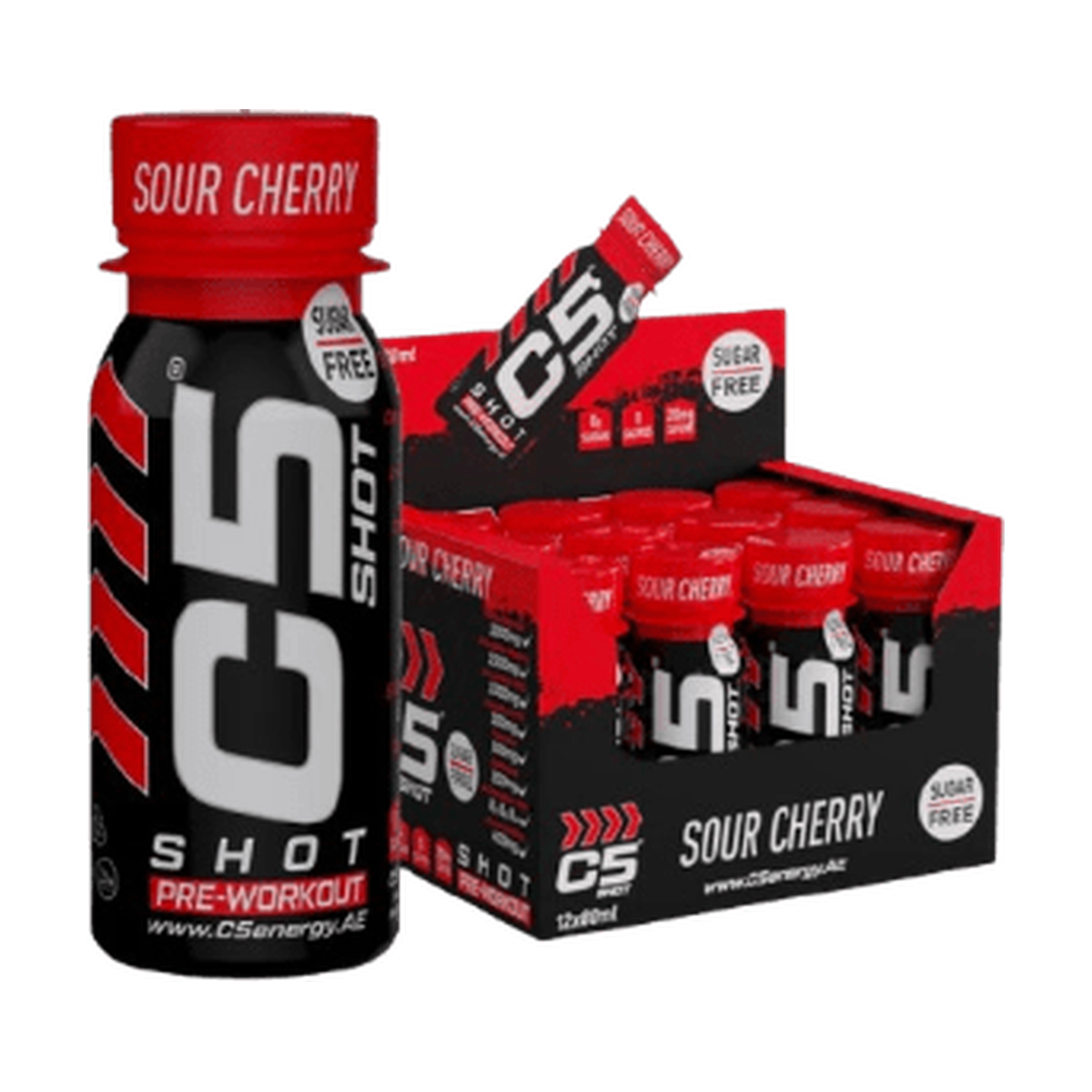 C5 SHOT Pre-Workout Drink | 80ml Liquid Shot | 200mg Caffeine by C5