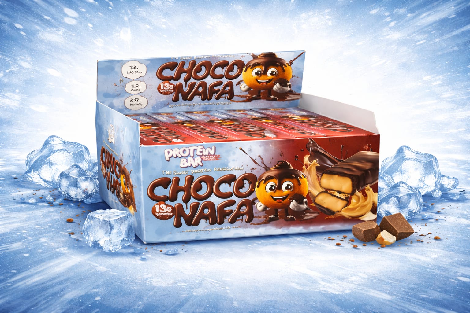 Choco Nafa Protein Bar 4 Plus 1 Free Of Your Choice - Right Dose supplements