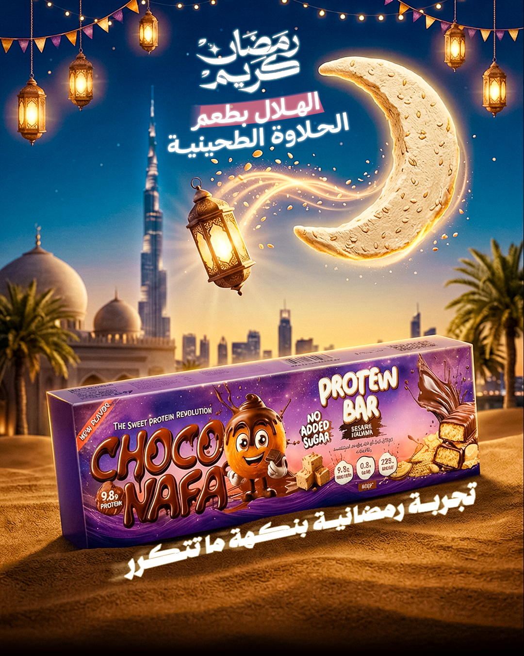 Choco Nafa Sesame Halawa With Chocolate Natural Energy Protein Snack - Right Dose supplements