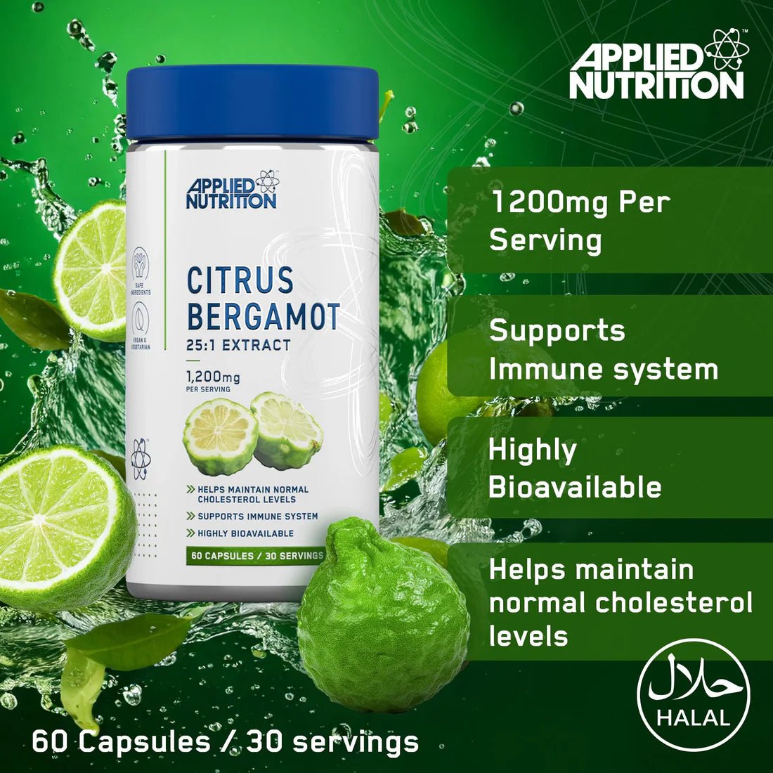 Citrus Bergamot 60Caps Highly Bioavailable Heart Health And Cholesterol Support For Adults With Immune Benefits - Right Dose supplements