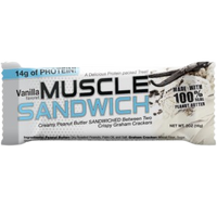 Muscle Sandwich Protein Bar Peanut Butter Crunch Whey 14g For Active Lifestyles by MUSCLE SANDWICH