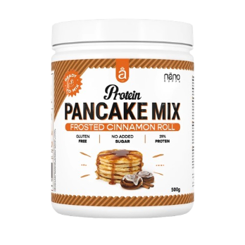 Nano Supps Protein Pancake Mix for Athletes High Protein Forty Percent Gluten Free No Added Sugar by NANO SUPPS