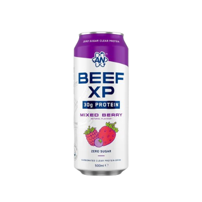 BEEF XP Ready to Drink Pineapple Protein Boost for Athletes with 30g Beef Protein and Zero Sugar by APPLIED NUTRITION