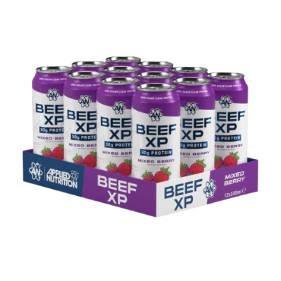 BEEF XP Ready to Drink Pineapple Protein Boost for Athletes with 30g Beef Protein and Zero Sugar by APPLIED NUTRITION
