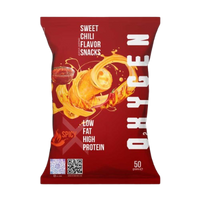 Oxygen High Protein Snacks For Gym Goers Low Fat Spicy Barbecue Crunch Pre Or Post Workout by OXYGEN