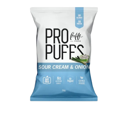 Prolife Pro Puffs High Protein Snack Gluten Free No Added Sugar NonFried For Gym Goers by PRO LIFE