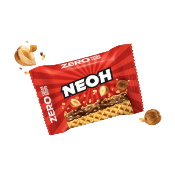 NEOH Zero Sugar Hazelnut Crunch Wafer Guilt Free Indulgent Chocolate Cream For Diet Conscious Snackers by NEOH