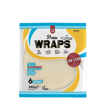 Nanosupps Protein Wrap Wheat Flour Tortilla For Fitness Enthusiasts High Protein Low Carb Fuel by NANO SUPPS