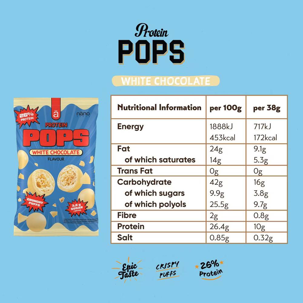 Nano Supps Protein Pops Crispy High-Protein Snack (38g)