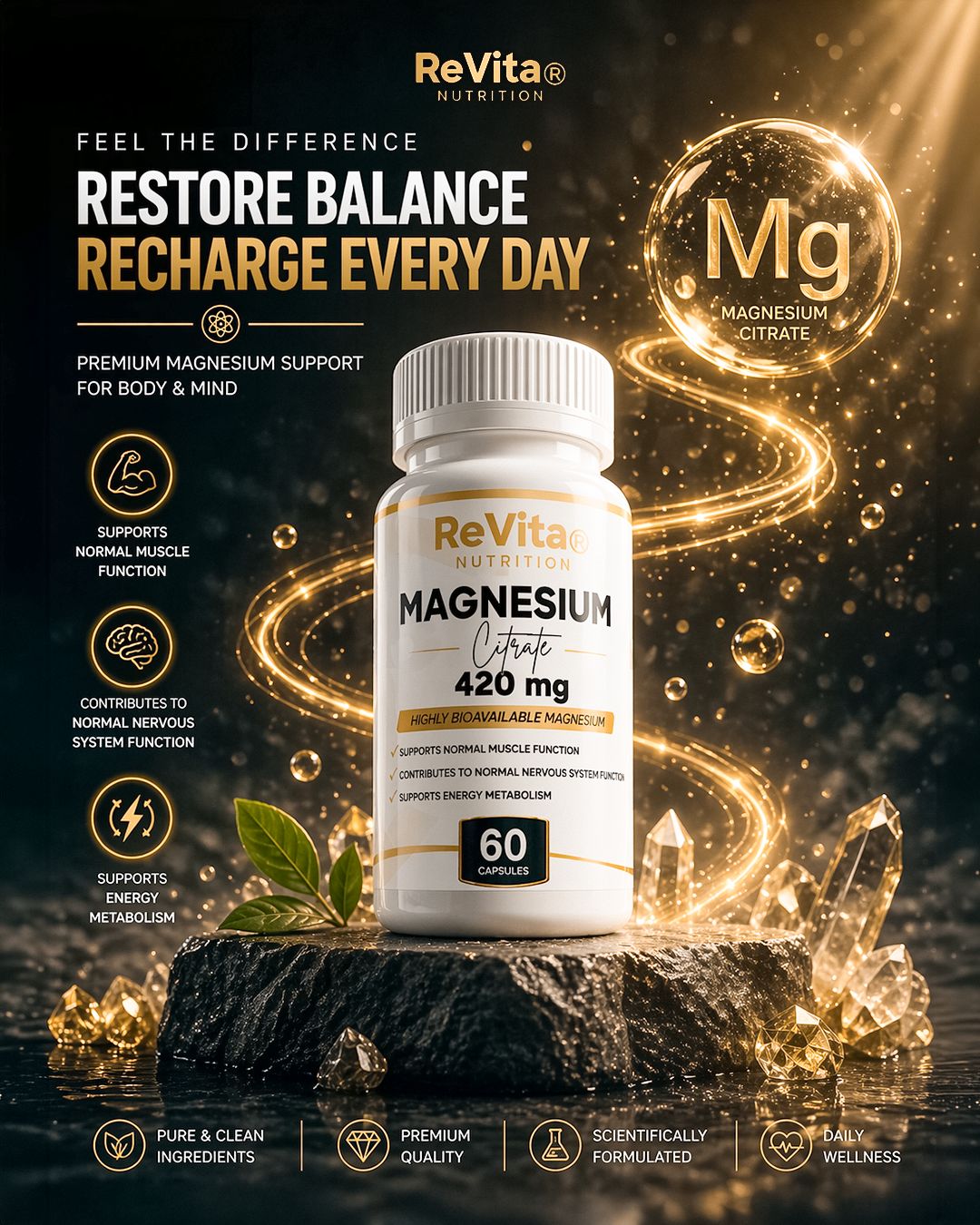 ReVita NUTRITION MAGNESIUM CITRATE 420MG by ReVita Nutrition