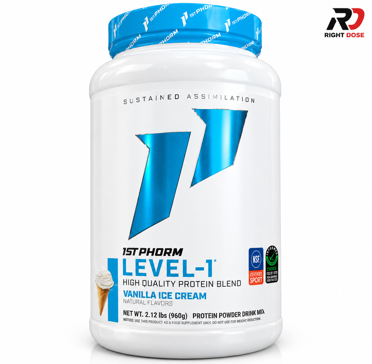 1st Phorm Level-1 Protein – Vanilla Ice Cream – 960g | 30 Servings