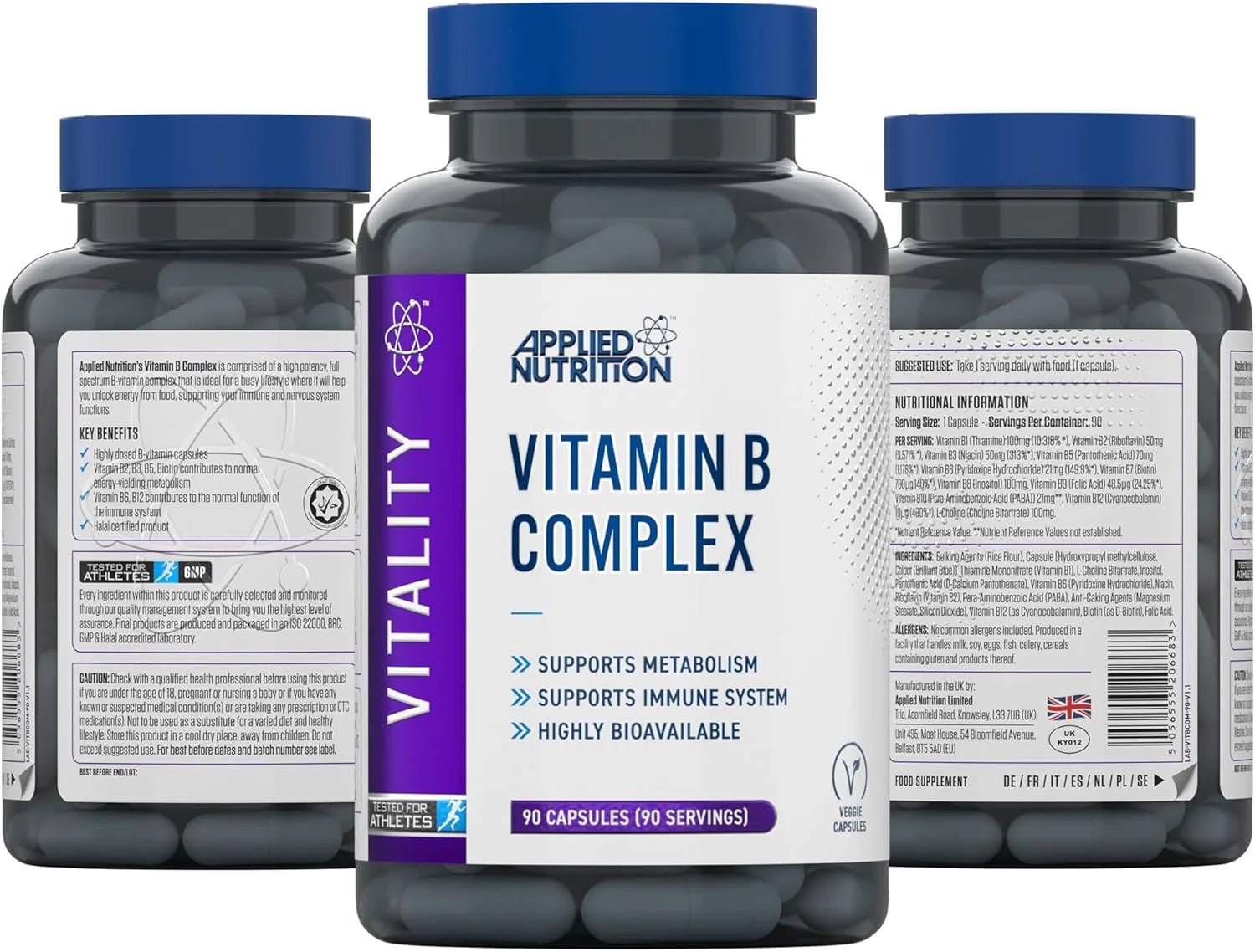 High Potency Vitamin B Complex Multivitamin Capsules for Metabolism - Right Dose supplements