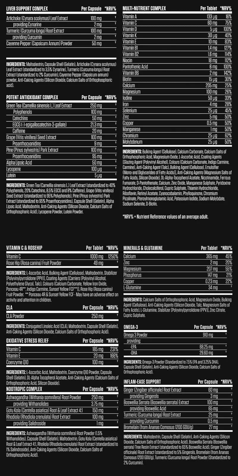 Black Stak - The Ultimate Health Pack by APPLIED NUTRITION