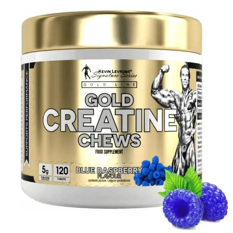 Kevin Levrone Gold Creatine Chews 120 Tablets – Blue Raspberry
