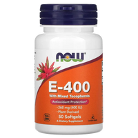 NOW Foods Vitamin E-400 IU Softgels – 50 Softgels