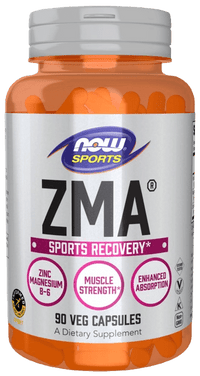 NOW Foods ZMA Veg Capsules Zinc Magnesium Vitamin B6 For Sleep And Recovery - Right Dose supplements