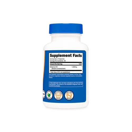 Nutricost Berberine HCL 1200 Milligrams Metabolic And Blood Sugar Support - Right Dose supplements
