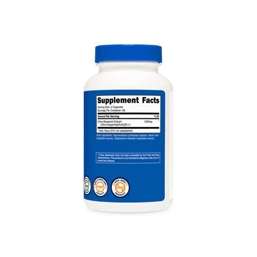Nutricost Citrus Bergamot 600mg for Heart Health and Cholesterol Support - Right Dose supplements